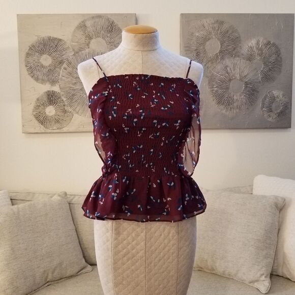 WAYF Devon Smocked Camisole sz Small - Picture 3 of 8